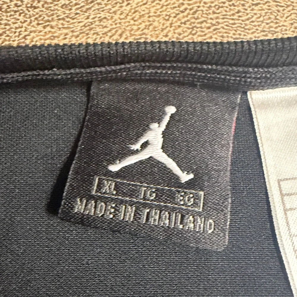 Jordan Warmup Shirt Mens XL Black Green Satin Jumpman Basketball Shooting